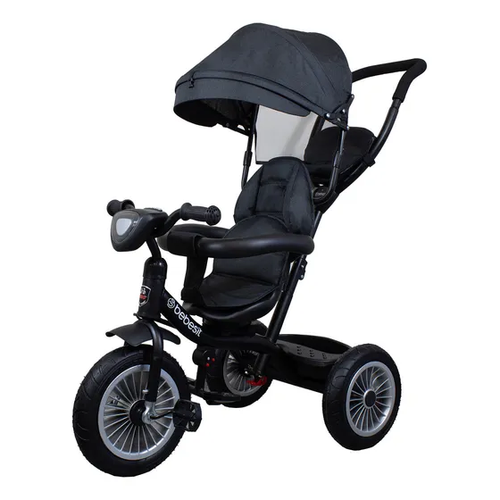 Triciclo Paseo Infantil 360 1326 Lx Negro Bebesit