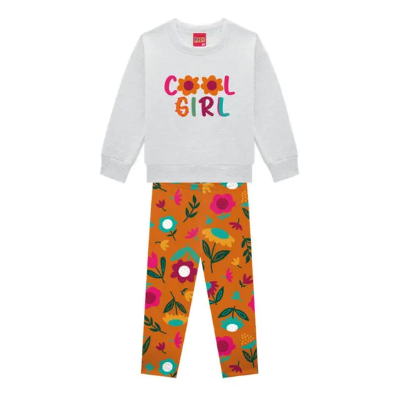 Conjunto Infantil Menina Casaco Em Moleton +legging Kyly !!!