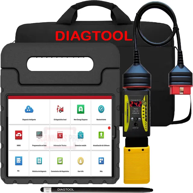 Scanner Automotriz Multimarca Profesional Diagtool 12v Y 24v