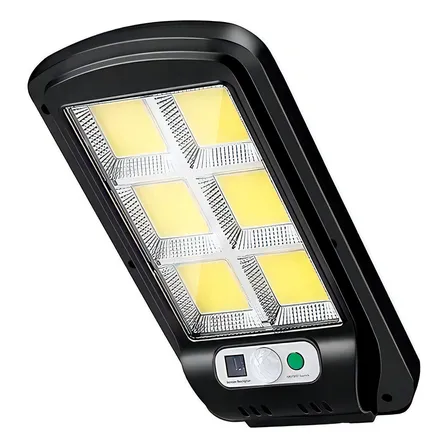 Foco Led Con Iluminación Solar Para Exterior Sensor Negro