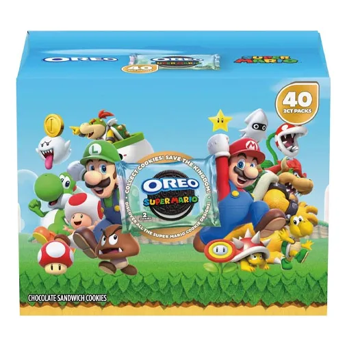 Galletas De Chocolate Edición Super Mario, Oreo.29gr-40 Und
