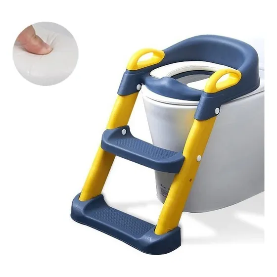 Asiento Adaptador Escalera Inodoro Wc Para Niños Acolchado