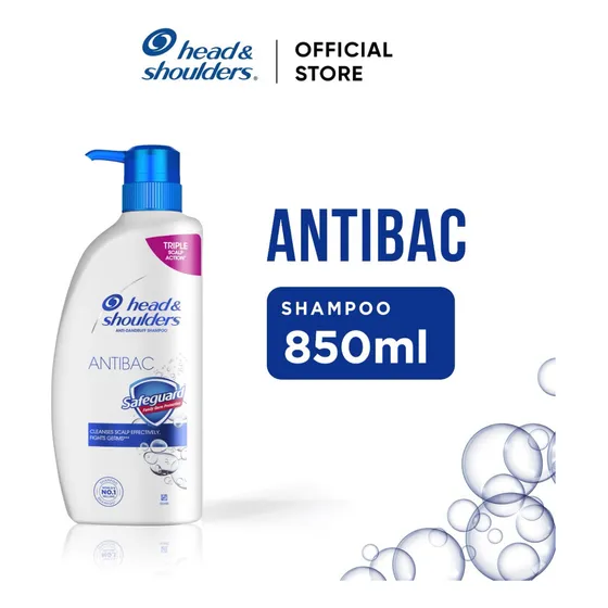 Champú Head & Shoulders Antibac Safeguard 850ml Anticaspa