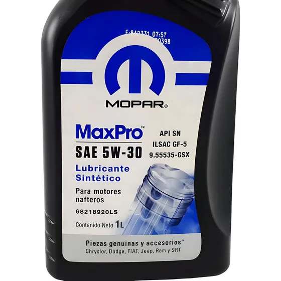 Aceite 5w30 X1 Litro Original Mopar - Motores Nafteros