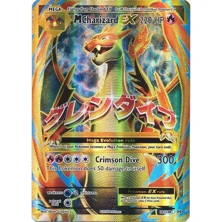 Mega Charizard Ex 101/108 Full Art Ultra Raro Pokemon Tcg