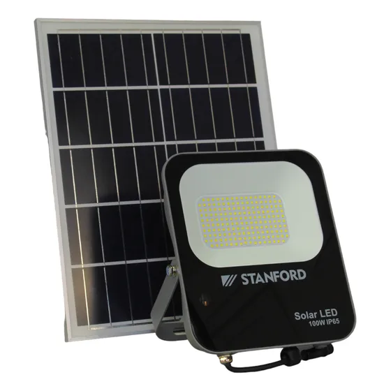 Proyector Led Solar 100w 2000lm 6500k Ip65 Stanford