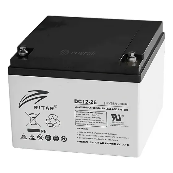 Batería Agm Ritar 12v 26ah Ciclo Profundo - Enertik