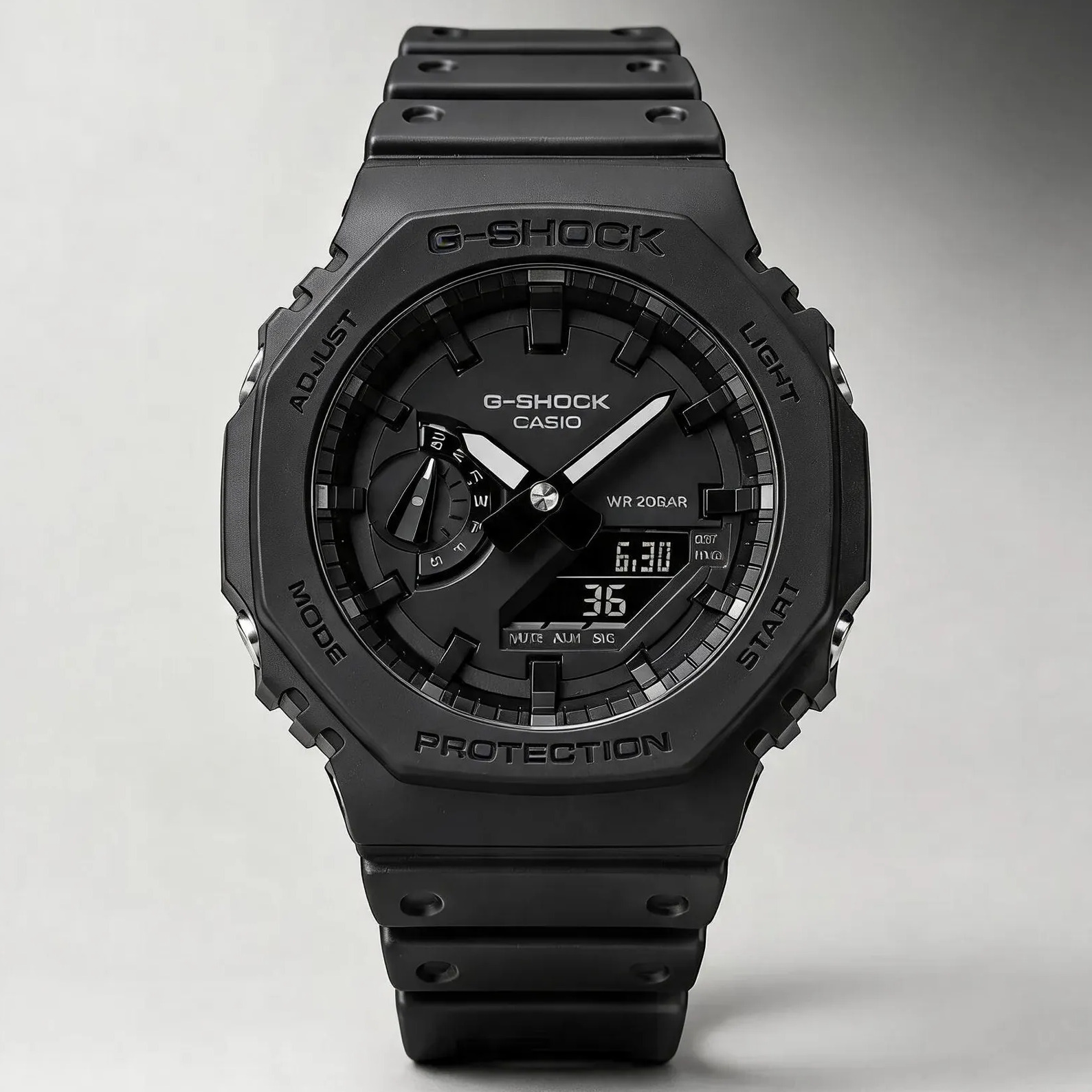 Relógio Casio G-shock Ga-2100-1a1dr Masculino Preto Carbon Preto Relógio Casio G-shock Ga-2100-1a1dr Masculino Preto Carbon Preto