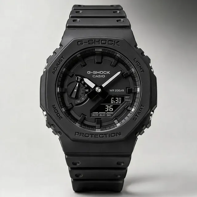Relógio Casio G-shock Ga-2100-1a1dr Masculino Preto Carbon
