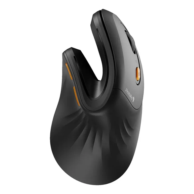 Mouse Diestro Ergonómico Vertical Inalámbrico Protoarc Color Negro