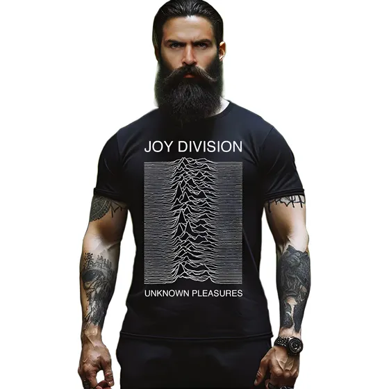 Camiseta Algodão Camisa Joy Division Rock Pós-punk