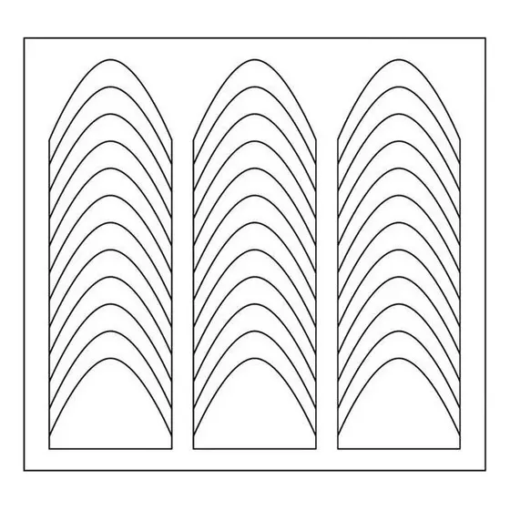 Kit Molde Francesinha Curvado Para Unhas - 216 Unidades