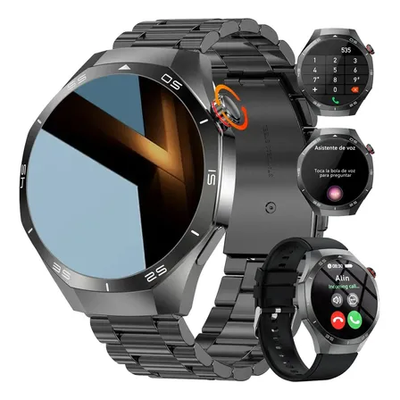 Reloj Inteligente Deportivo Hombre Llamadas Bluetooth Ip67 Negro Milanés