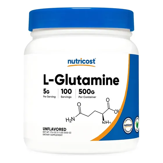 Nutricost L-glutamina 500 G 100 Servs Sabor Sin Sabor | Cuotas sin interés