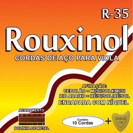 Encordoamento Rouxinol Viola Caipira 10 Cordas R35 Encordoamento Rouxinol Viola Caipira 10 Cordas R35