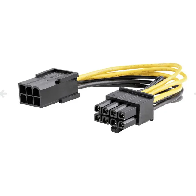 Cable Pci-express Poder Gpu De 6 Pin Hembra A 8 Pin Macho 