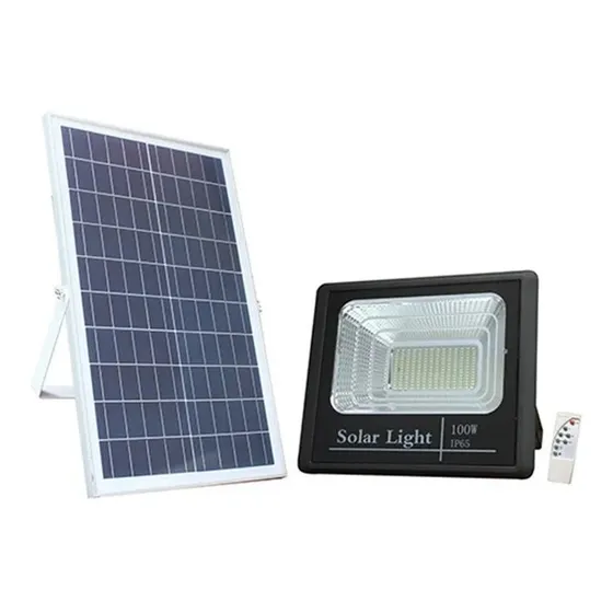 Foco Solar Led 60 W C Sensor Patio Jardin Calles Exterior Color de la luz Blanco frío
