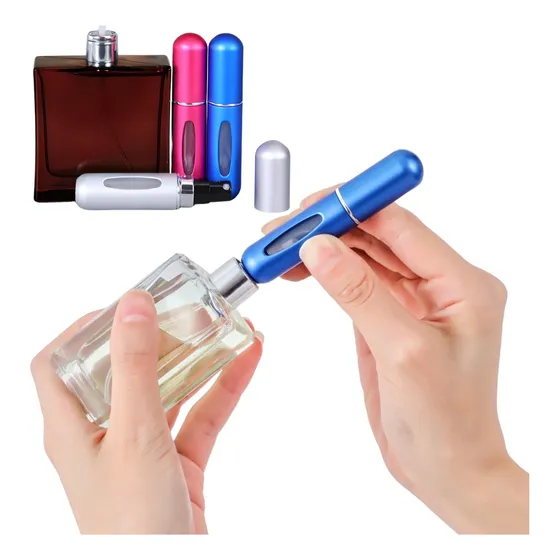 Botella Porta Perfume Recargable De Bolsillo Atomizador 5ml 