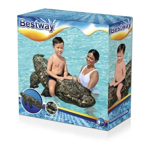 Inflable Flotador Cocodrilo Yacare 1.93m X 94cm Bestway