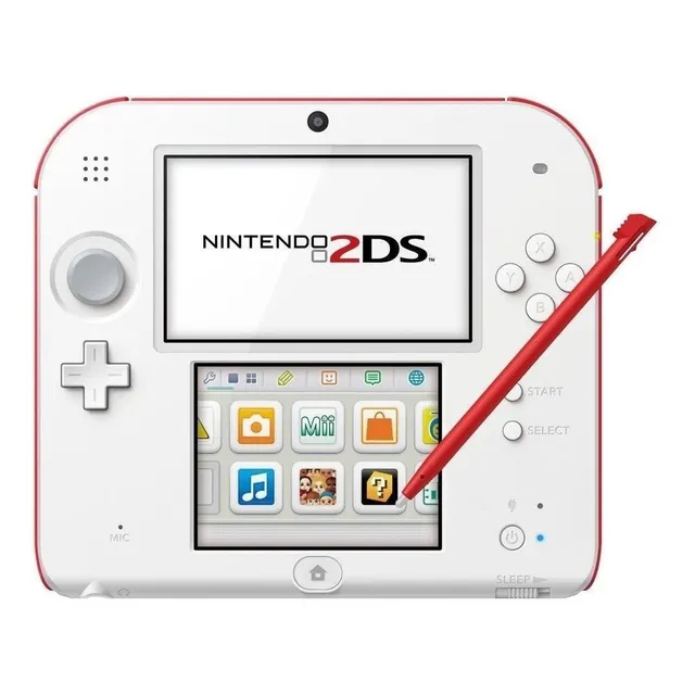 Nintendo 3DS 2DS New Super Mario Bros. 2 color blanco y rojo
