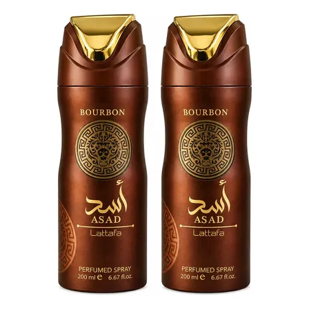 Kit Perfume Body Spray Lattafa Asad Bourbon