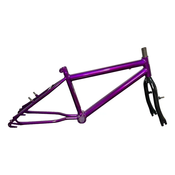 Quadro E Garfo Samy Aro 20 Cor Roxo P/montadinha Bh Mtb Bike