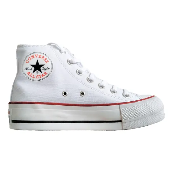 Botita Plataforma Converse Chuck Taylor Allstar Lift Blanco