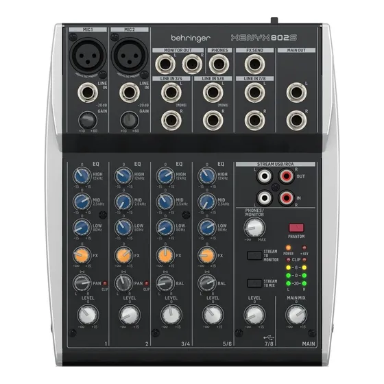 Behringer Xenyx 802usb Consola Mezclador Interfaz  Interface