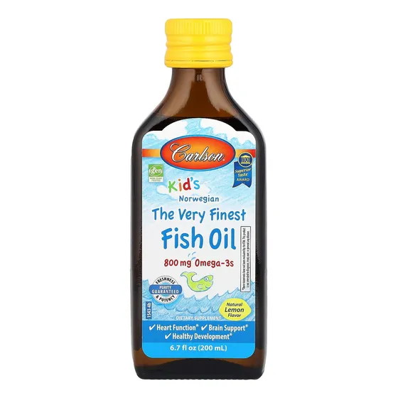 Aceite De Pescado Carlson Kid's The Very Finest 200 Ml 800 M