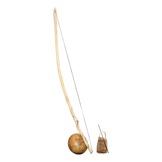 Berimbau Profissional 1,60cm Completo Natural Gunga Medio