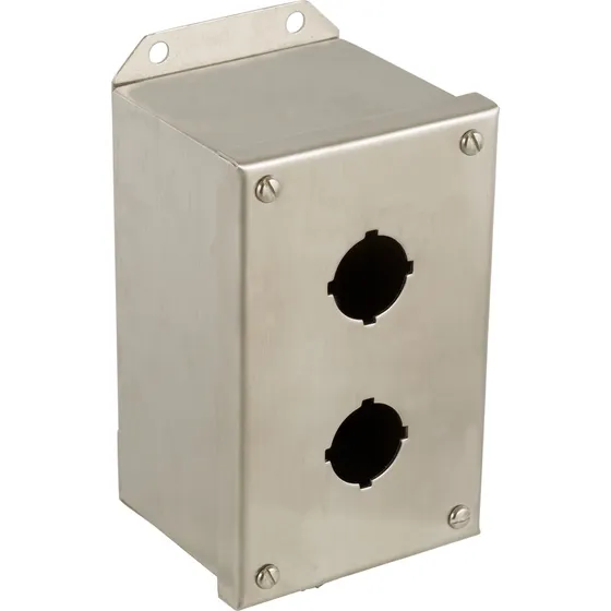 9001kyss2 Boton Caja Vacøa - 9001-ky - Metal - 2 Aperturas