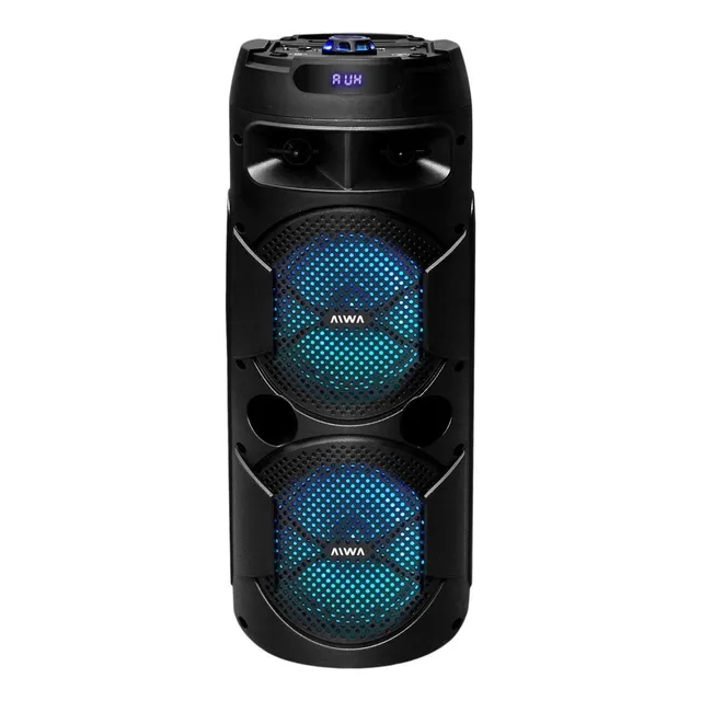 Torre de Sonido Aiwa AW-T451D-SN portátil con bluetooth negro 220V
