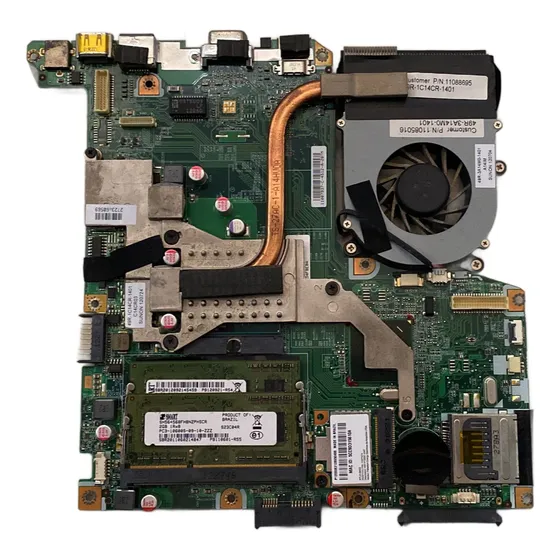 Placa Mãe Original Positivo C14cr21 Com 2x Memórias E Cooler