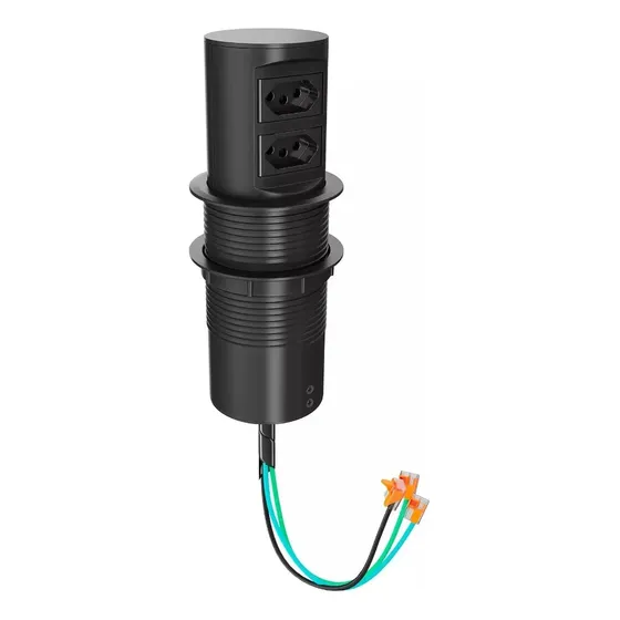 Torre De Tomada Automática C/2 Tomadas Flex (cabo 4mm) Tr02a