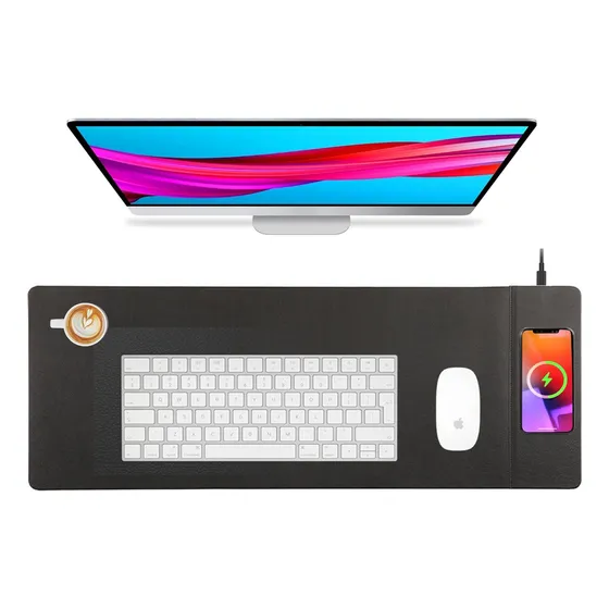 80x30cm Mouse Pad Con Carga Inalámbrica Tapete Para Mouse