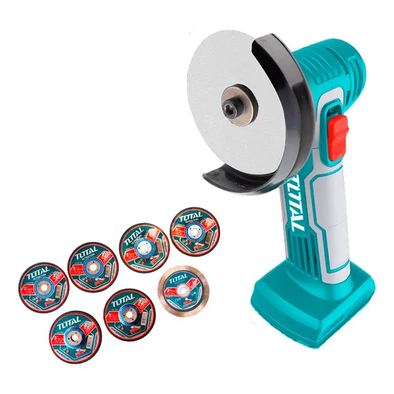 Minipulidora 3  Inalambrica 20v+7discos+batería+cargador