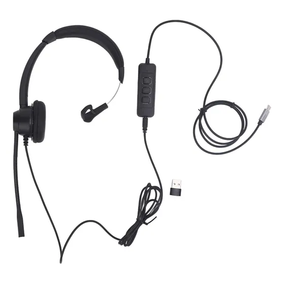 Auricular Ajuste Comodo Para Centro Llamada Oficina Una Sola