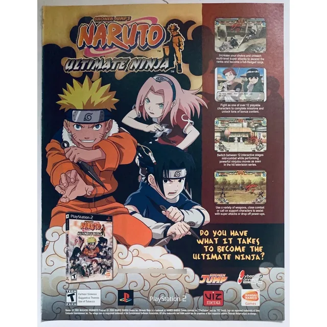 Anuncio Vintage Original Naruto Ultimate Ninja - Ps2