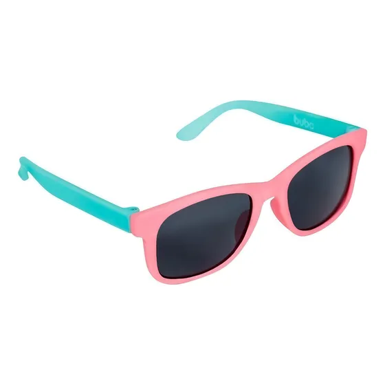 Óculos de sol Buba Baby Color tamanho 0-3 anos desenho Pink armação azul-turquesa y lente preto