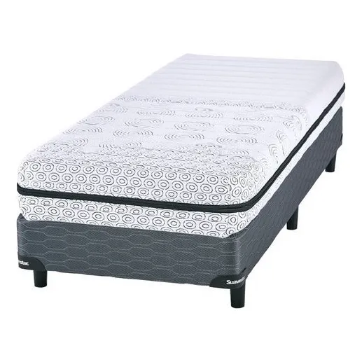Suavestar Espuma Relax - Blanco/gris - 1 1/2 Plaza - 190 Cm - 100 Cm