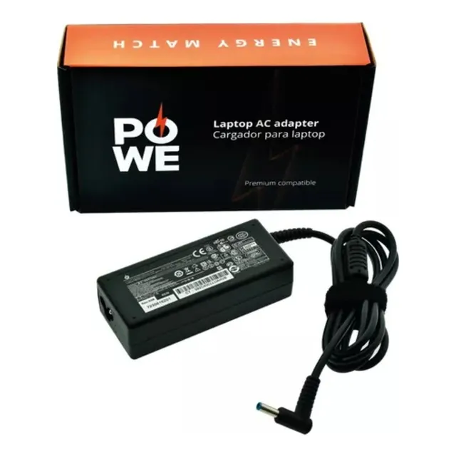 Cargador de Portatil Adaptador Powe Compatible con Hp Elitebook 840 G3 G6 Pavilion 14-cd 14-ck 15-cd 15-cs 15 cw Color Negro