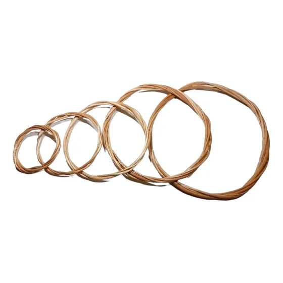 10 Aros Roscas De Mimbre 30 Cm Para Atrapasueños Mándalas