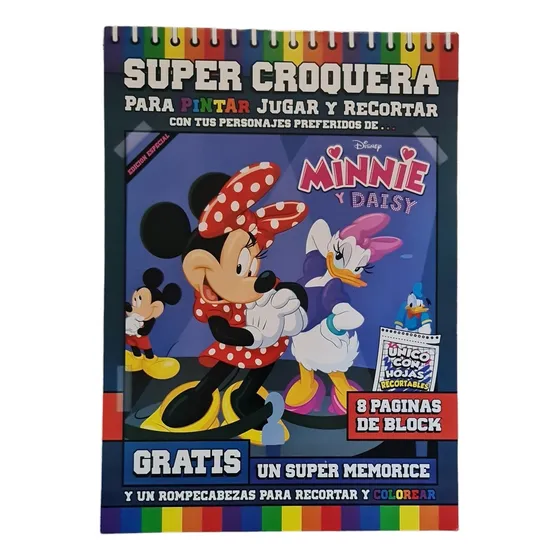 Super Croquera Para Pintar, Jugar Y Recortar