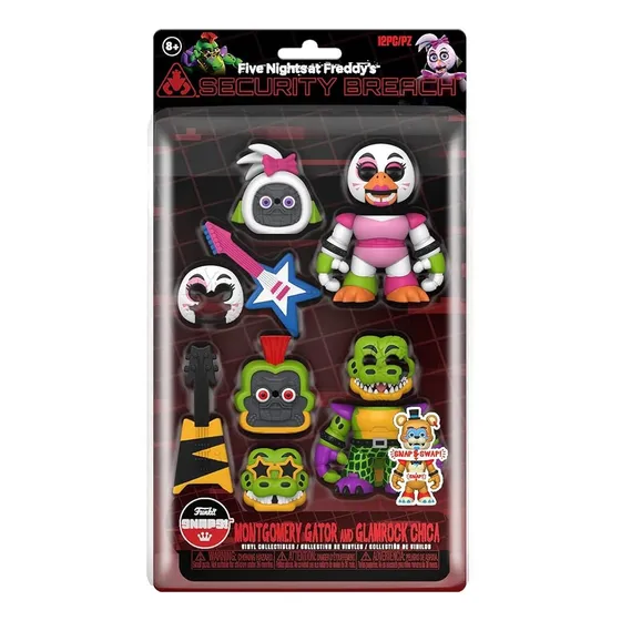 Five Nights At Freddy's Pack Figuras Mongomery Y Chica Snaps