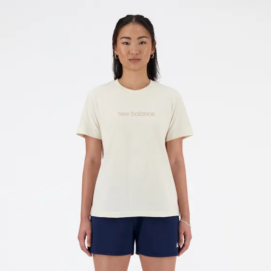 Remera New Balance Wta41582sst Crudo  Mujer