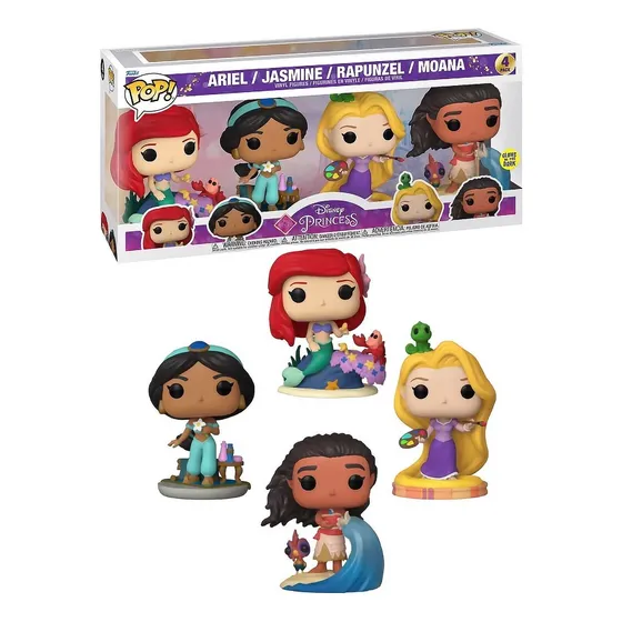 Funko Pop Princesas 4pz Disney Figuras 