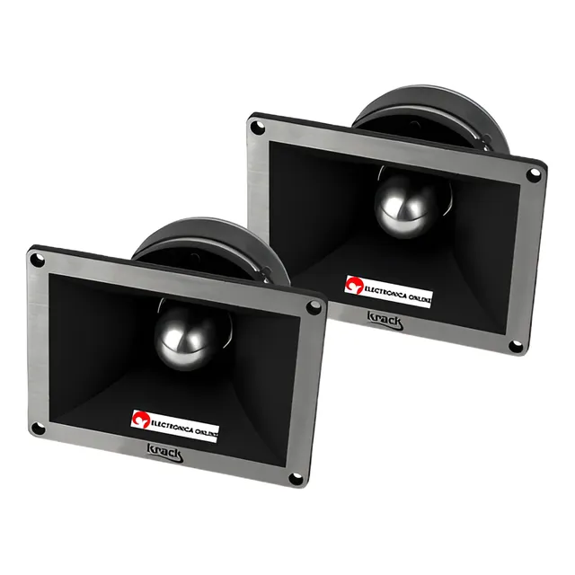 Par De Agudos Tweeter Bala Con Difusor Metalico Krack Audio