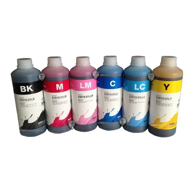 6 Tintas 500ml C/u Para T673 L800 L805 L810 L850 Compatible