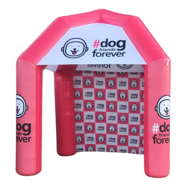 Tenda Inflável Eventos Stand Personalizado 3m Cortina Motor