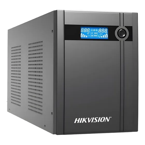 Ups Hikvision 2000va / 1200w Con Pantalla Lcd Ds-ups2000 No-Break Respaldo con baterias Color Negro